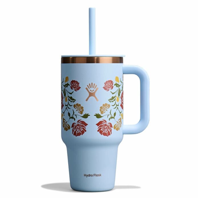 32 oz Travel Tumbler - Western Light Blue