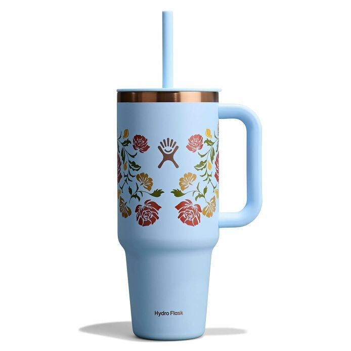 40 oz Travel Tumbler - Western Light Blue