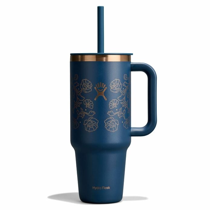 40 oz Travel Tumbler - Western Dark Blue