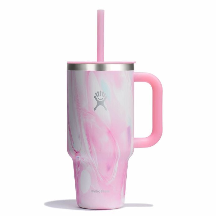 32 oz Travel Tumbler - Jelly Pink
