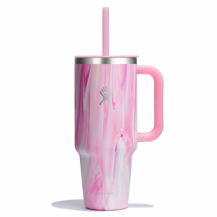 40 oz Travel Tumbler - Jelly Pink