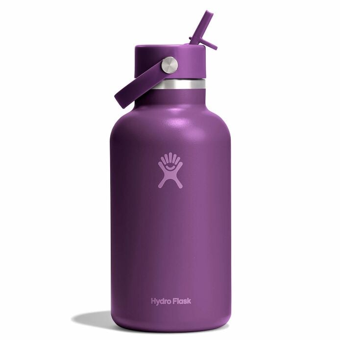 64 oz Wide Mouth with Flex Straw Cap - Beachplum Purple